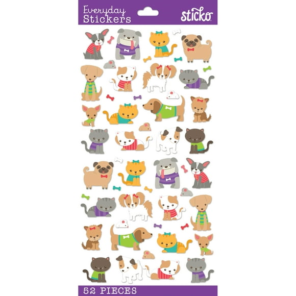 1.5 x 1 Eureka Plaid Multicolor Dog Themed Motivational Stickers for Kids 120pcs 